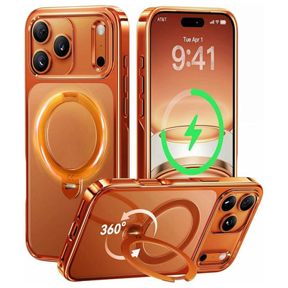 CASEKOO for iPhone 18 Pro / 17 Pro Case Rotating Magnetic Kickstand TPE + TPU Shockproof Phone Cover