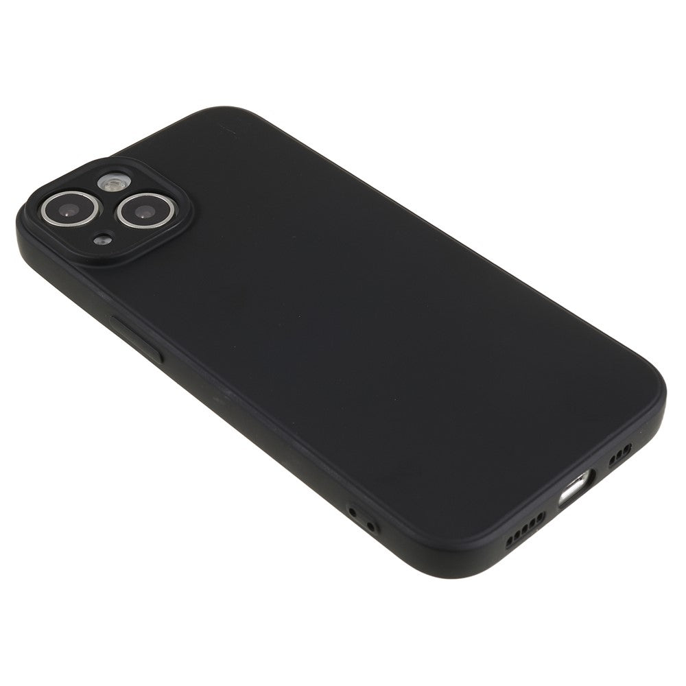 For iPhone 13 6.1 inch Soft TPU Camera Protection Phone Case Soft Fiber Lining Rubberized Cover