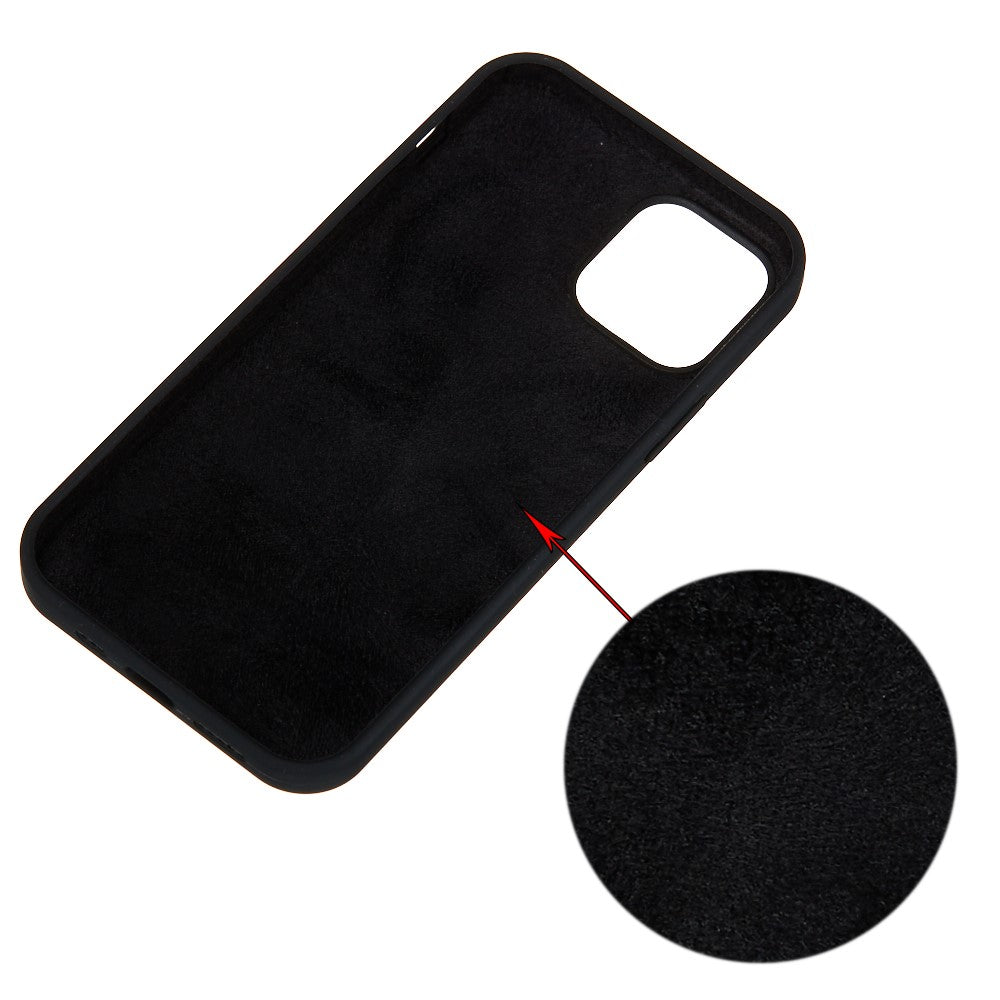 For iPhone 15 Flexible Liquid Silicone Phone Case Soft Lining Anti-drop Cover
