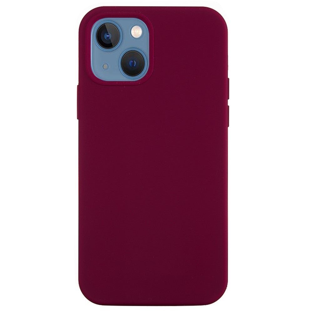 For iPhone 15 Flexible Liquid Silicone Phone Case Soft Lining Anti-drop Cover