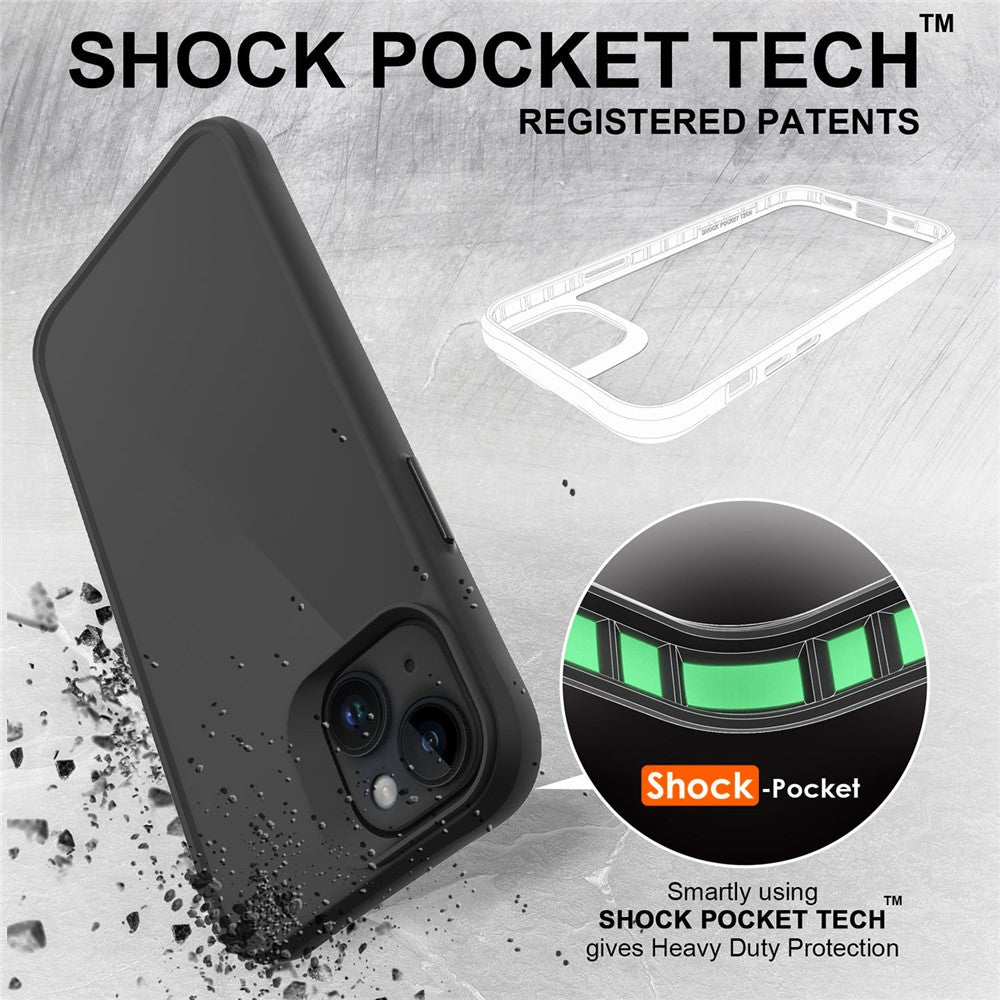 Combat X Mode Series for iPhone 15 Four Corner Shockproof Phone Case TPU + PC Back Cover