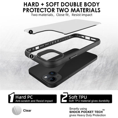 Combat X Mode Series for iPhone 15 Four Corner Shockproof Phone Case TPU + PC Back Cover
