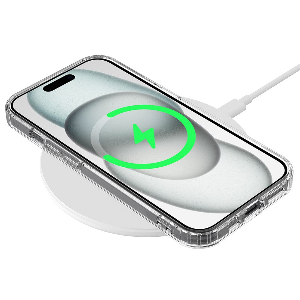 Clear Phone Case for iPhone 15 , Magnetic Ring Acrylic+TPU Phone Shell Cover Compatible with MagSafe