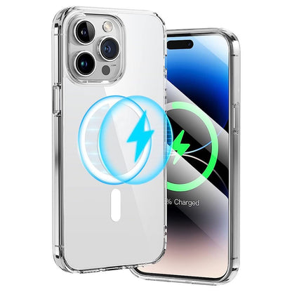 Phone Case Cover for iPhone 15 Pro , Compatible with MagSafe Magnetic Ring HD Clear Acrylic+TPU Phone Shell