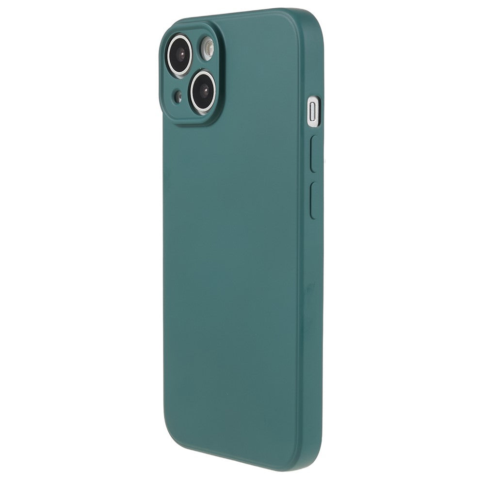 Fiber Lining Shell for iPhone 15 Candy Color Anti-Drop TPU Phone Case Rubberized Phone Cover