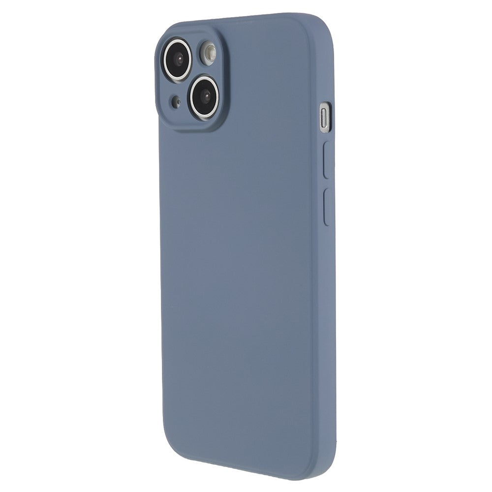 Fiber Lining Shell for iPhone 15 Candy Color Anti-Drop TPU Phone Case Rubberized Phone Cover