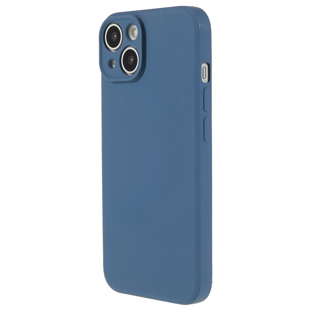 Fiber Lining Shell for iPhone 15 Candy Color Anti-Drop TPU Phone Case Rubberized Phone Cover