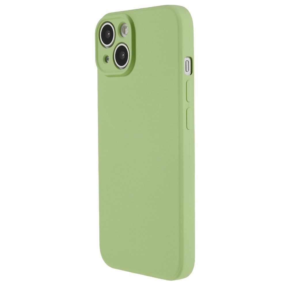 Fiber Lining Shell for iPhone 15 Candy Color Anti-Drop TPU Phone Case Rubberized Phone Cover