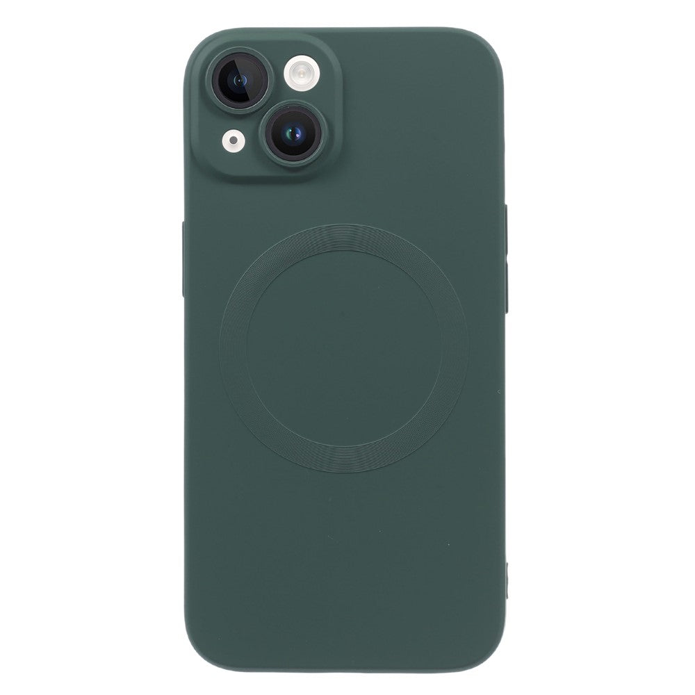 For iPhone 13 Magnetic Phone Case Compatible with MagSafe Anti-Scratch Liquid Silicone Cover with Camera Lens Protector