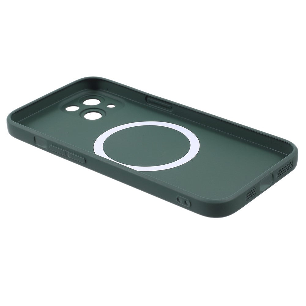 For iPhone 13 Magnetic Phone Case Compatible with MagSafe Anti-Scratch Liquid Silicone Cover with Camera Lens Protector