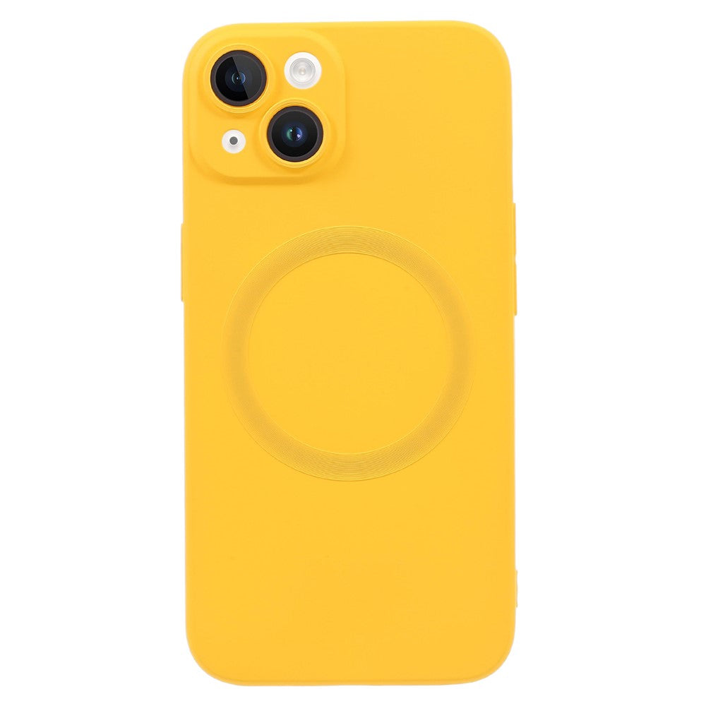 For iPhone 13 Magnetic Phone Case Compatible with MagSafe Anti-Scratch Liquid Silicone Cover with Camera Lens Protector