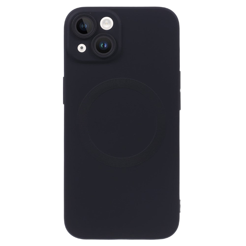 For iPhone 13 Magnetic Phone Case Compatible with MagSafe Anti-Scratch Liquid Silicone Cover with Camera Lens Protector