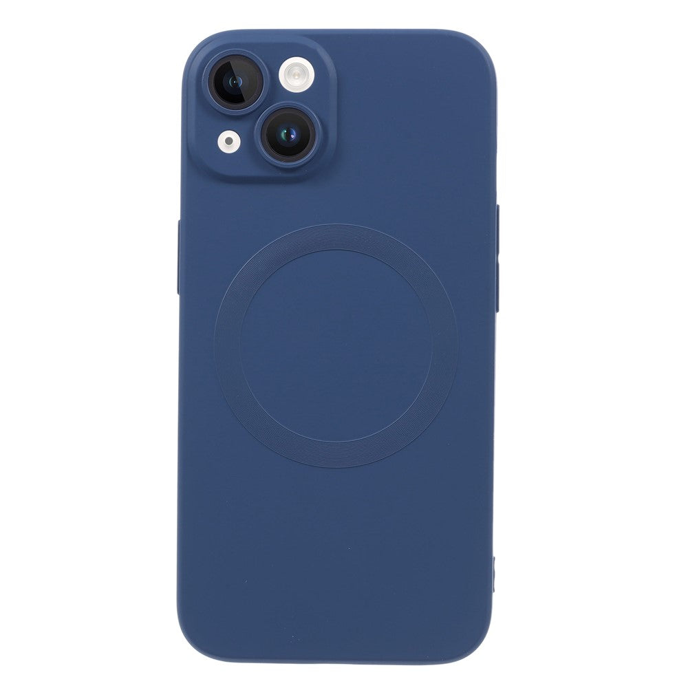 For iPhone 13 Magnetic Phone Case Compatible with MagSafe Anti-Scratch Liquid Silicone Cover with Camera Lens Protector