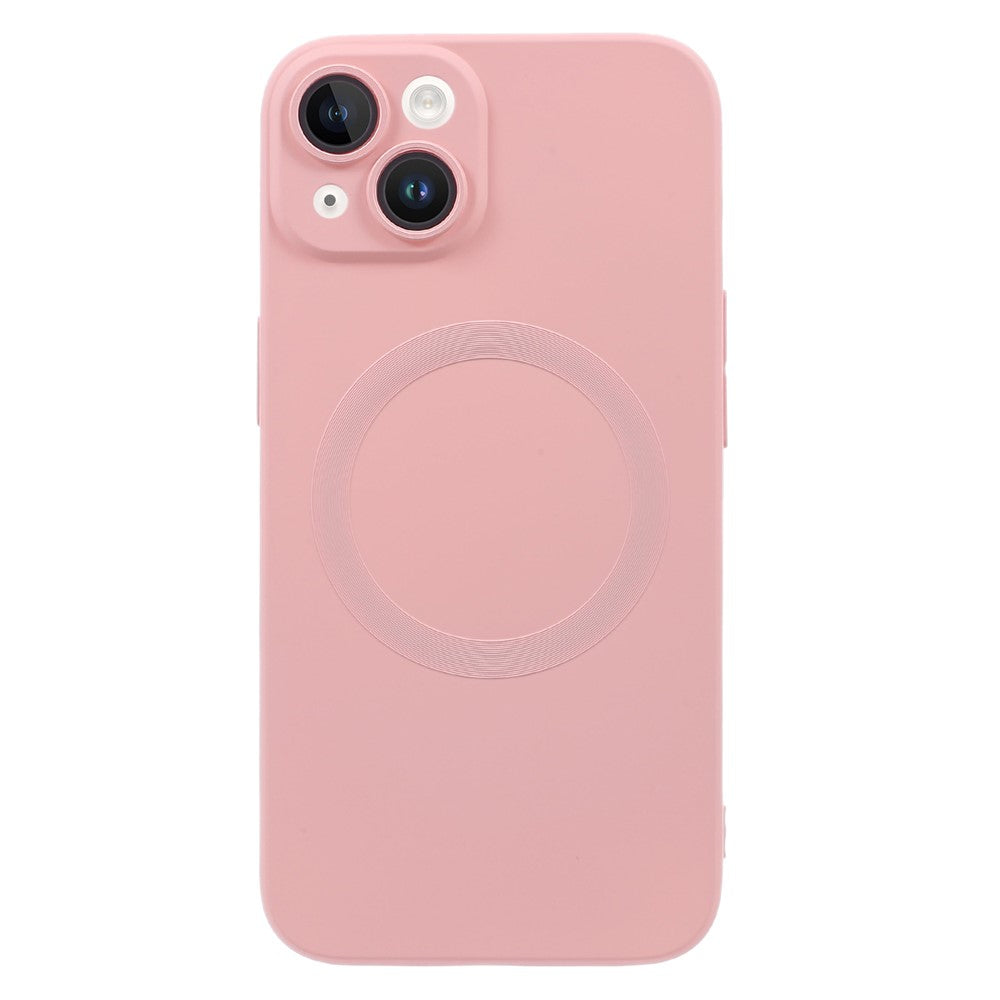 For iPhone 13 Magnetic Phone Case Compatible with MagSafe Anti-Scratch Liquid Silicone Cover with Camera Lens Protector