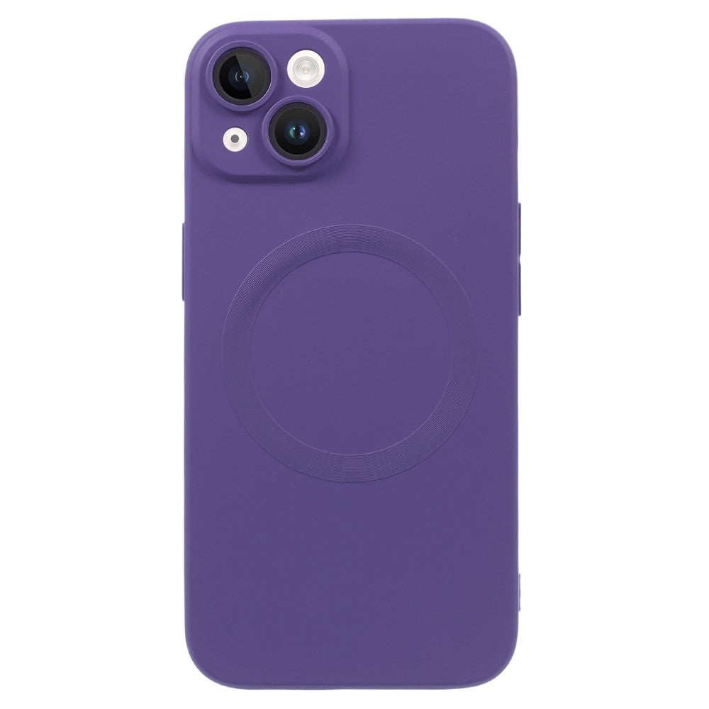 For iPhone 13 Magnetic Phone Case Compatible with MagSafe Anti-Scratch Liquid Silicone Cover with Camera Lens Protector