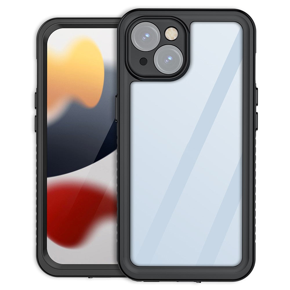 REDPEPPER FS Series for iPhone 15 Full Body Sandproof Case Clear Back Panel IP68 Waterproof Phone Cover