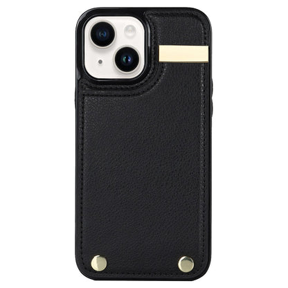 For iPhone 13 Card Holder Phone Case TPU + PU Leather Protective Cover