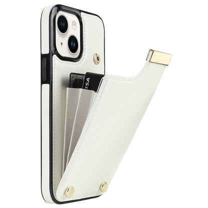 For iPhone 13 Card Holder Phone Case TPU + PU Leather Protective Cover