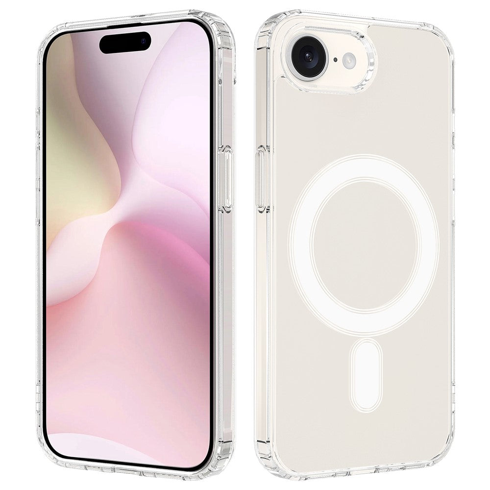 For iPhone 17e / 16e Clear Case Compatible with MagSafe TPU + Acrylic Phone Cover
