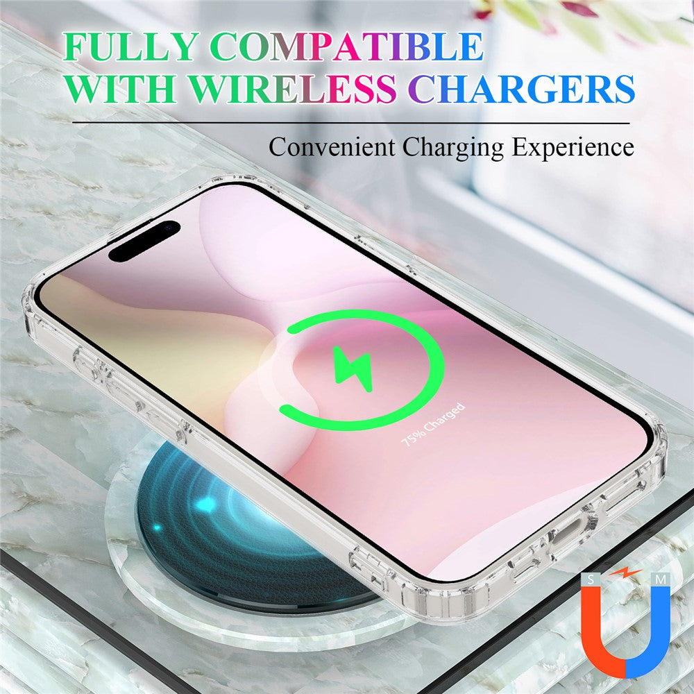 For iPhone 17e / 16e Clear Case Compatible with MagSafe TPU + Acrylic Phone Cover