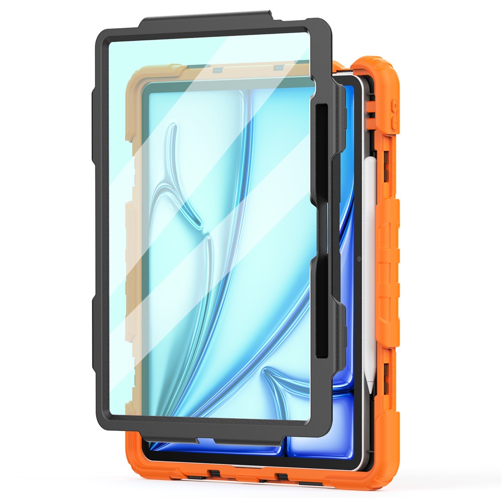 Hülle für iPad Air 13 (2026/2025/2024) – PC+Silikon, staubdicht, mit PET-Displayschutz & Tragegurt