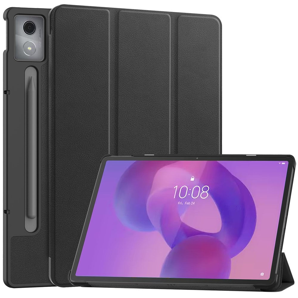 Hülle für Lenovo IdeaTab Pro – Anti-Kratzer Leder-Stand, stoßfest, Schwarz