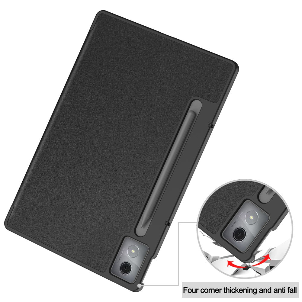 Hülle für Lenovo IdeaTab Pro – Anti-Kratzer Leder-Stand, stoßfest, Schwarz