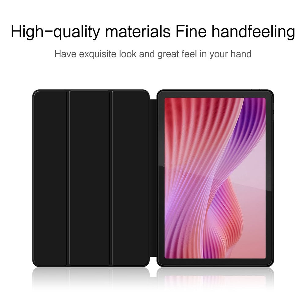 Hülle für Lenovo Tab 10.1 (2025) - PU Leder mit TPU Rückseite, Dreifachständer