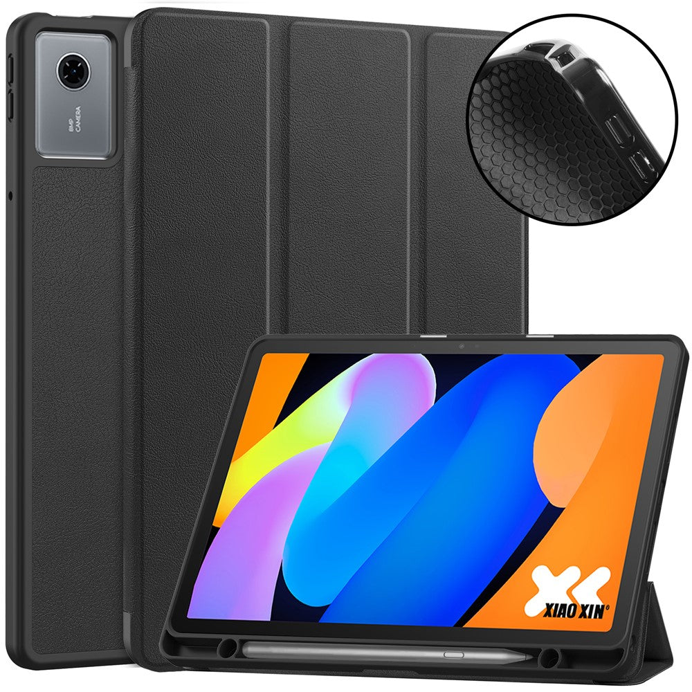 Hülle für Lenovo Tab K11 Gen 2 / Idea Tab / Xiaoxin Pad 11 2025 mit Stifthalter, stoßfest, Leder