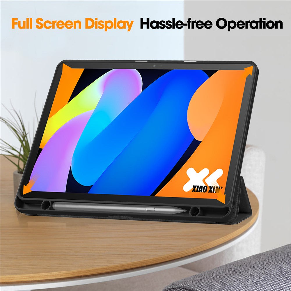 Hülle für Lenovo Tab K11 Gen 2 / Idea Tab / Xiaoxin Pad 11 2025 mit Stifthalter, stoßfest, Leder