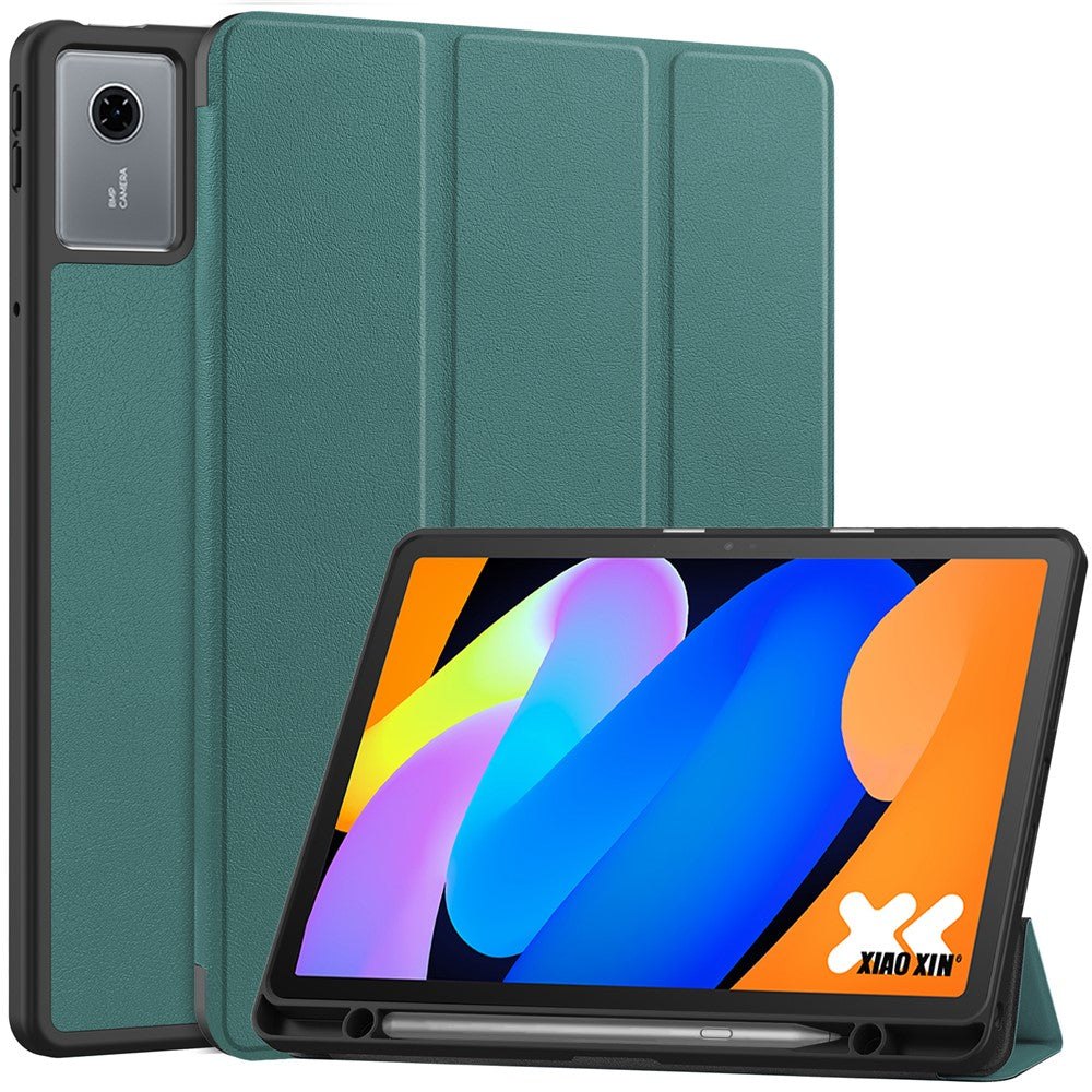 Hülle für Lenovo Tab K11 Gen 2 / Idea Tab / Xiaoxin Pad 11 2025 mit Stifthalter, stoßfest, Leder