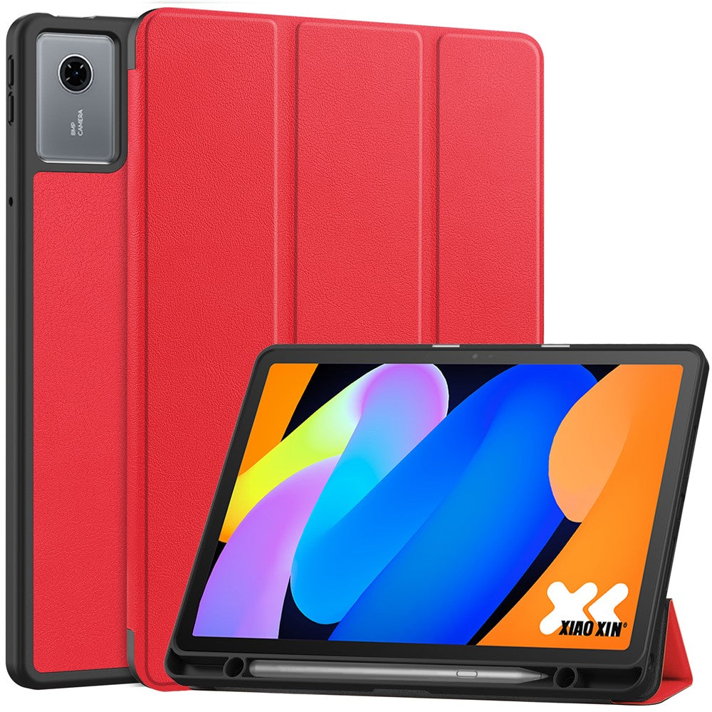 Hülle für Lenovo Tab K11 Gen 2 / Idea Tab / Xiaoxin Pad 11 2025 mit Stifthalter, stoßfest, Leder