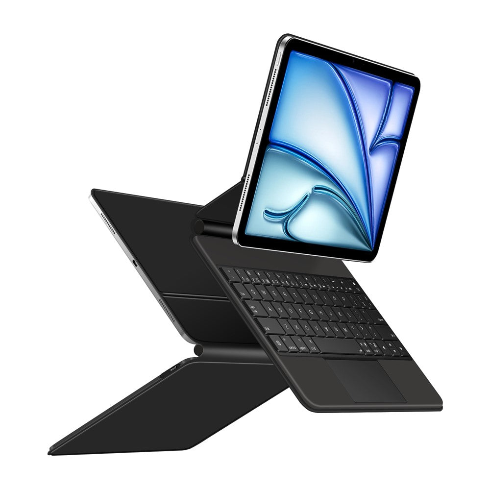 Tastatur mit Lederhülle für iPad Air 11, Air, Pro 11 (Pogo Pin verbunden)