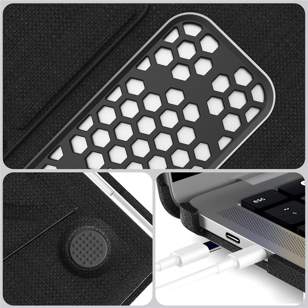Kickstand Case for MacBook Pro 13 inch (2020)  /  (2019)  /  (2018)  /  (2017)  /  (2016) A1706  /  A1708  /  A1989  /  A2159  /  A2338  /  A2289  /  A2251 Laptop Cover