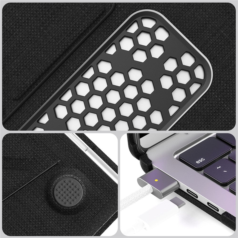 Kickstand Case for MacBook Air 15 inch (2026) A3448 / (2025) A3241 / (2024) A311 / (2023) A2941 Laptop Cover with Logo View