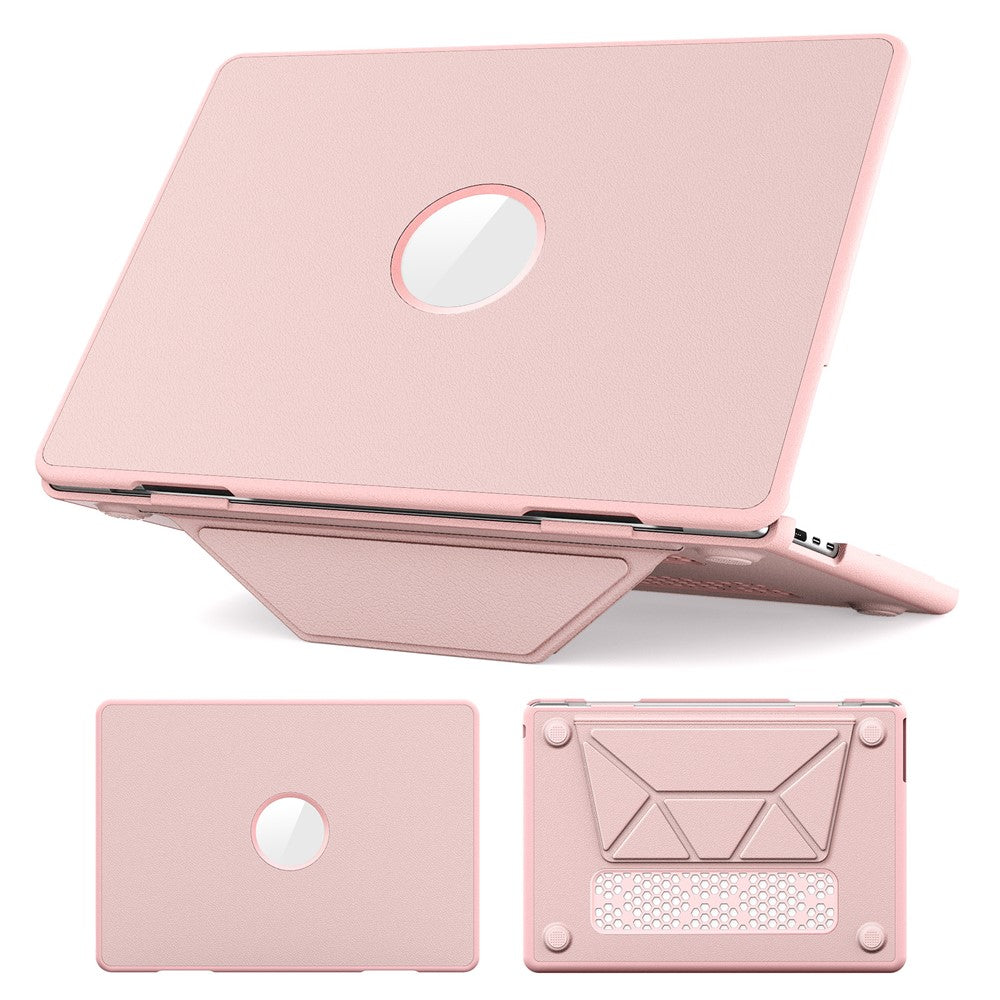 Laptop Case for MacBook Air 13 inch (2026) A3449 / (2025) A3240 / (2024) A3113 / (2022) A2681 Kickstand PU TPU PC Notebook Protective Cover