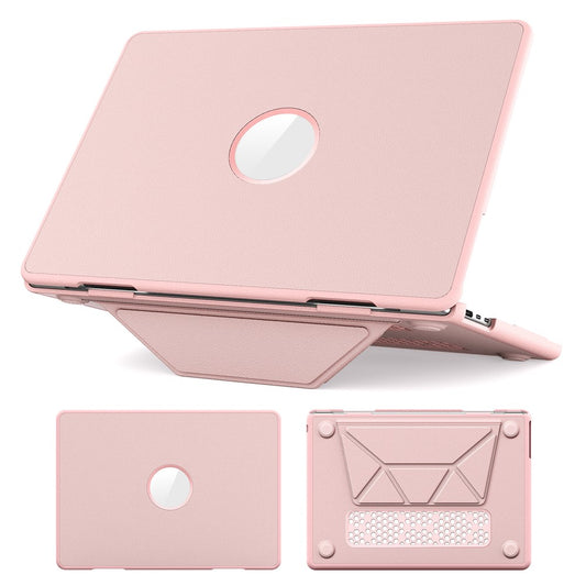 Laptop Case for MacBook Air 13 inch (2026) A3449 / (2025) A3240 / (2024) A3113 / (2022) A2681 Kickstand PU TPU PC Notebook Protective Cover