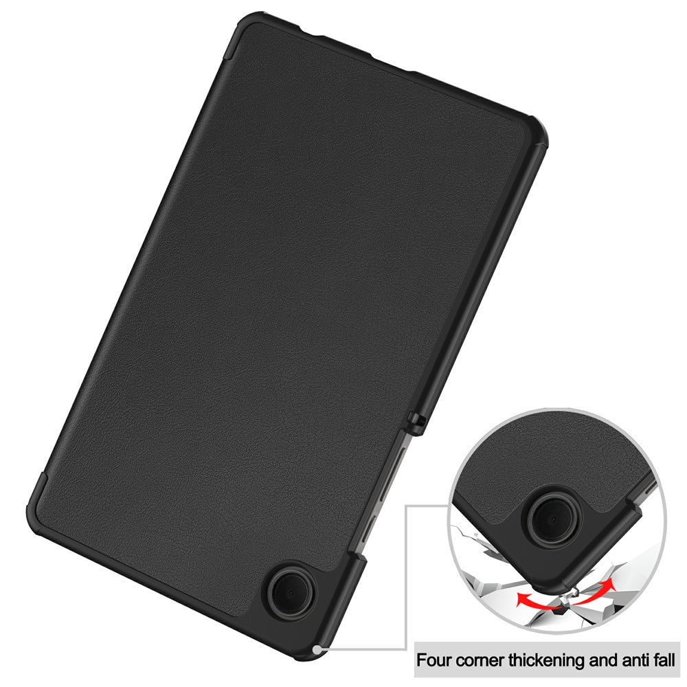 Samsung Galaxy Tab A11 / A9 Hülle: Anti-Drop Stand mit Leder-Klappe