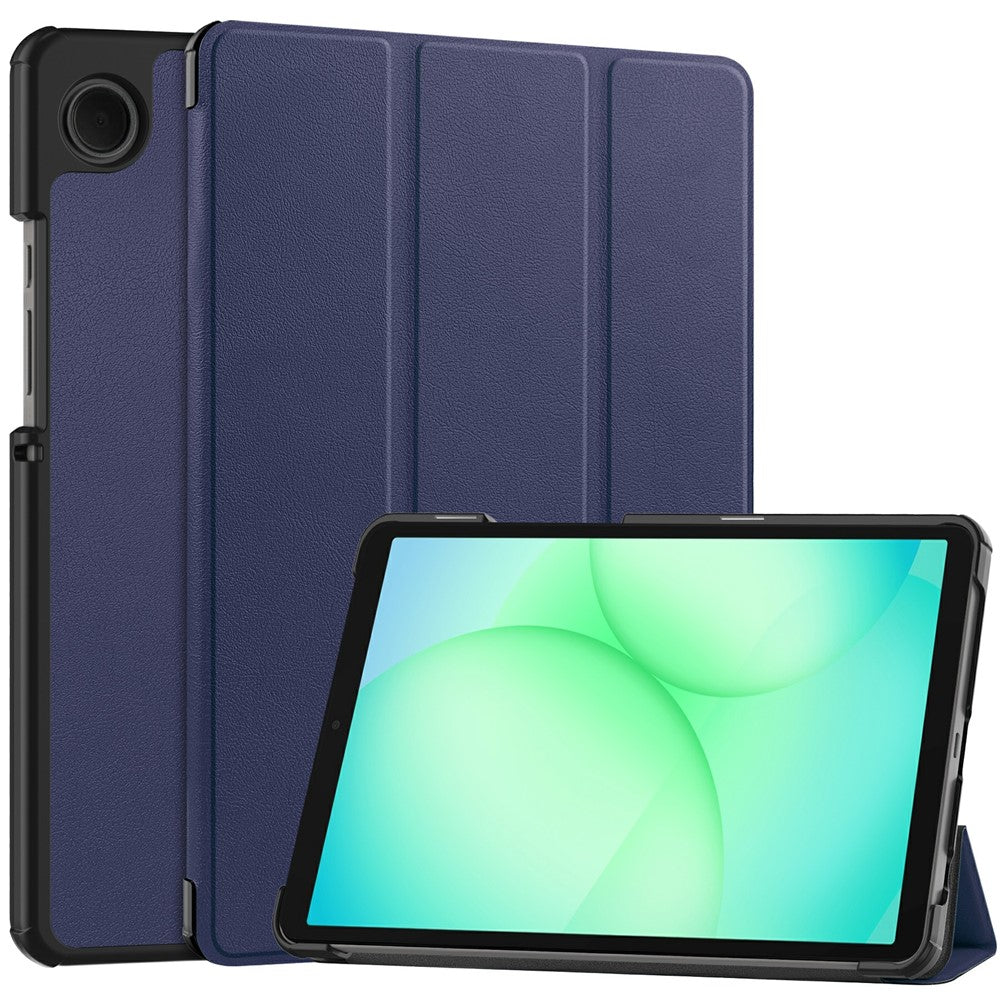 Samsung Galaxy Tab A11 / A9 Hülle: Anti-Drop Stand mit Leder-Klappe