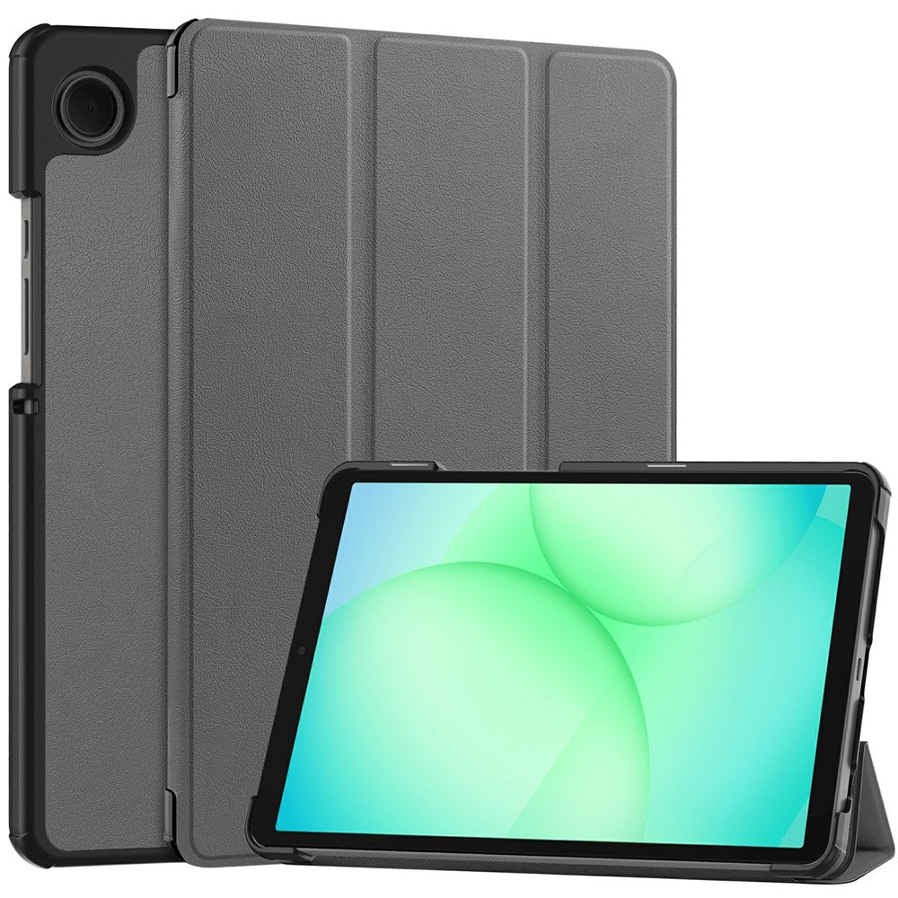 Samsung Galaxy Tab A11 / A9 Hülle: Anti-Drop Stand mit Leder-Klappe