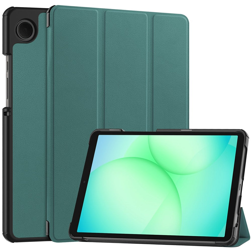 Samsung Galaxy Tab A11 / A9 Hülle: Anti-Drop Stand mit Leder-Klappe