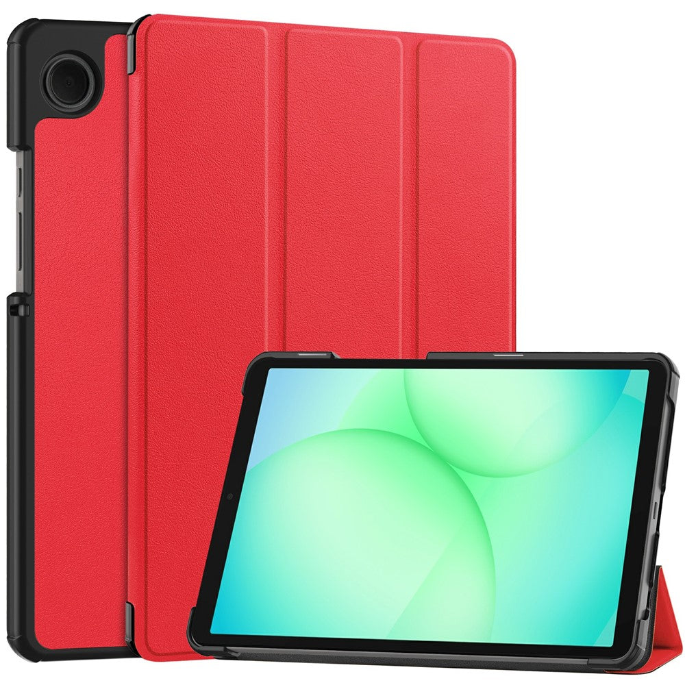 Samsung Galaxy Tab A11 / A9 Hülle: Anti-Drop Stand mit Leder-Klappe