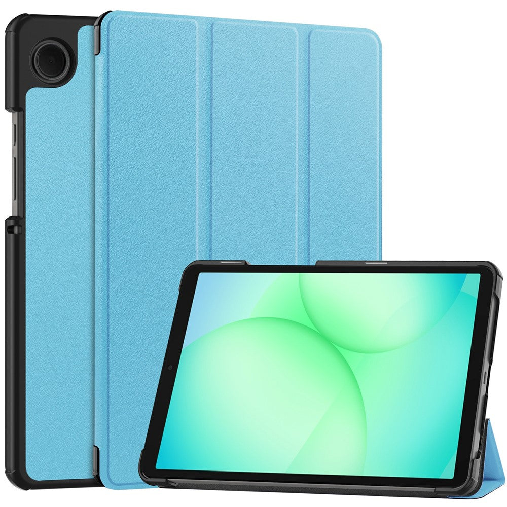 Samsung Galaxy Tab A11 / A9 Hülle: Anti-Drop Stand mit Leder-Klappe