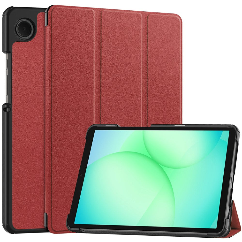 Samsung Galaxy Tab A11 / A9 Hülle: Anti-Drop Stand mit Leder-Klappe