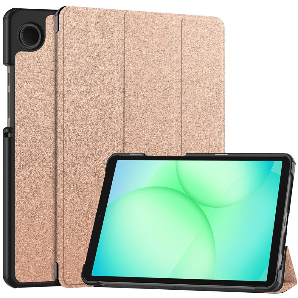 Samsung Galaxy Tab A11 / A9 Hülle: Anti-Drop Stand mit Leder-Klappe