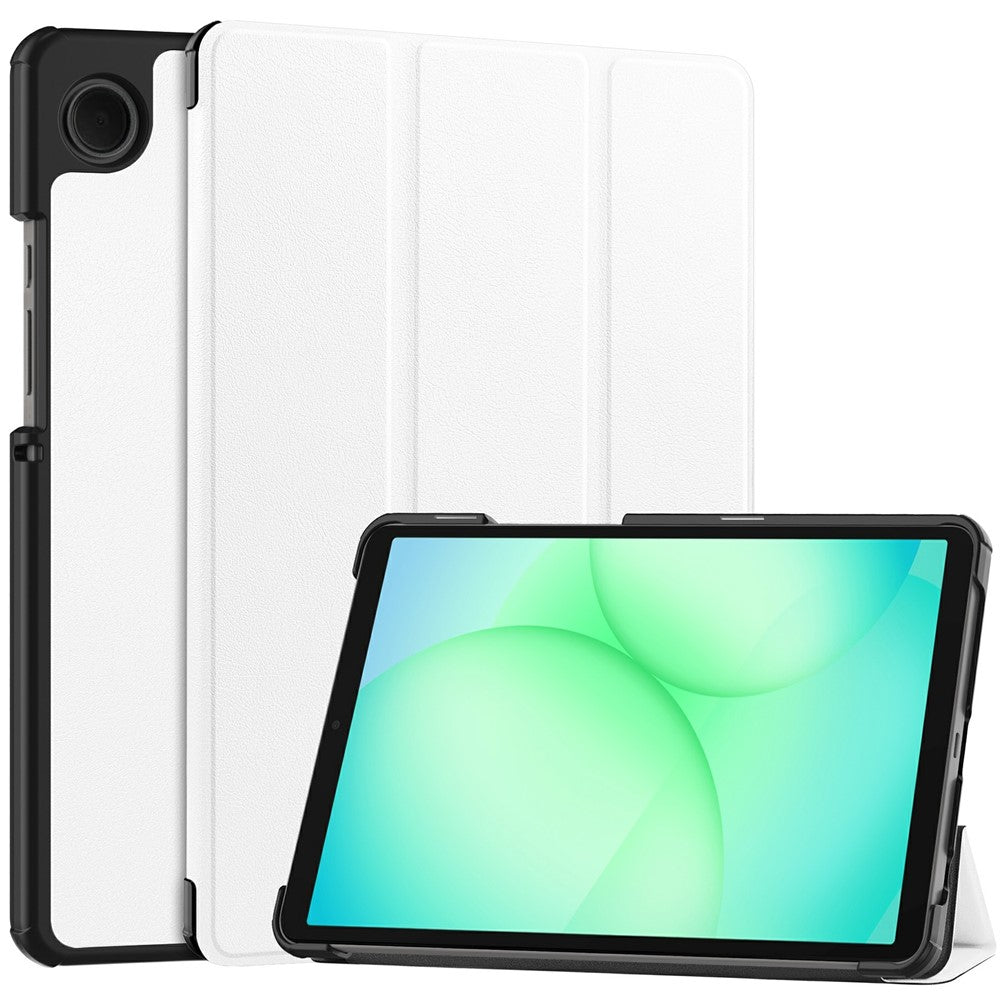 Samsung Galaxy Tab A11 / A9 Hülle: Anti-Drop Stand mit Leder-Klappe