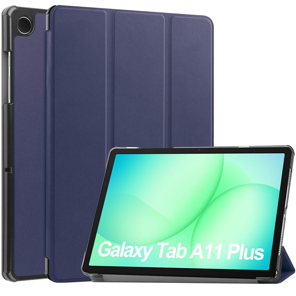 Samsung Galaxy Tab A9+/A11+ Hülle: Leder, Standfunktion, Displayschutz, stoßfest, schlank