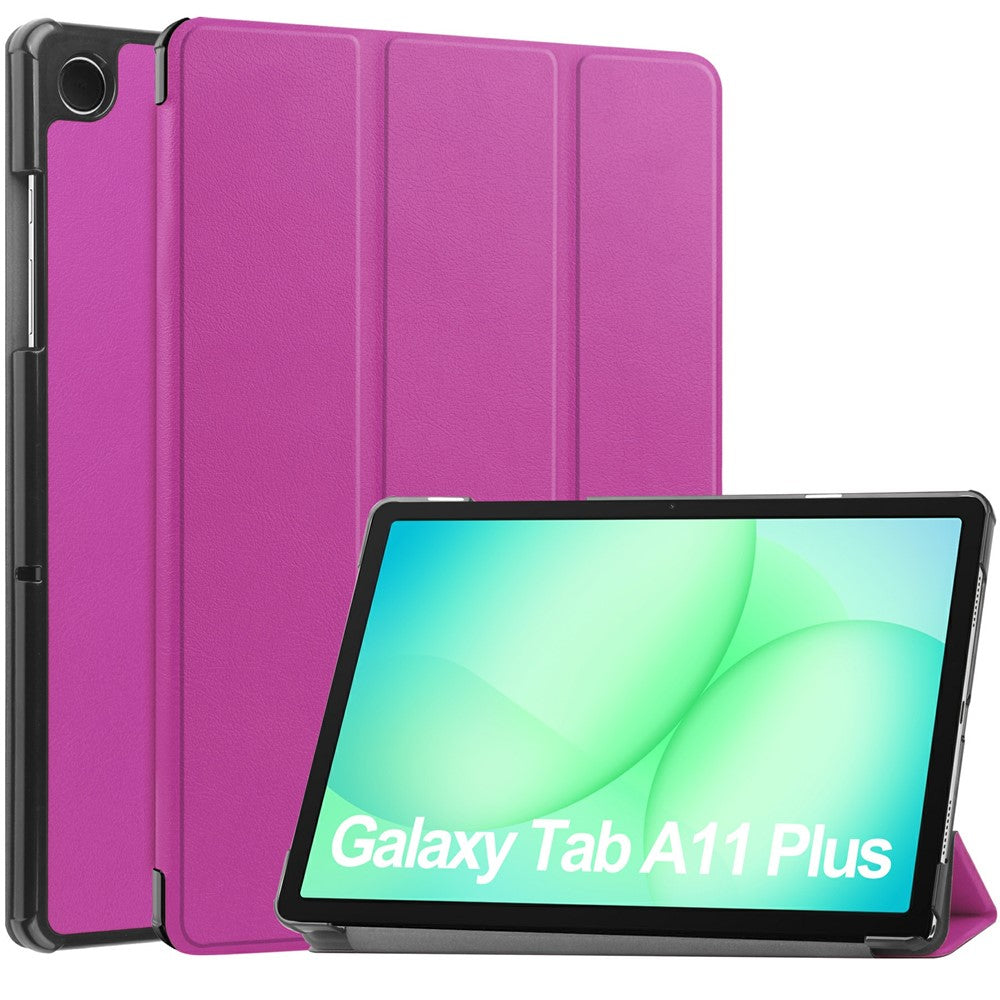 Samsung Galaxy Tab A9+/A11+ Hülle: Leder, Standfunktion, Displayschutz, stoßfest, schlank