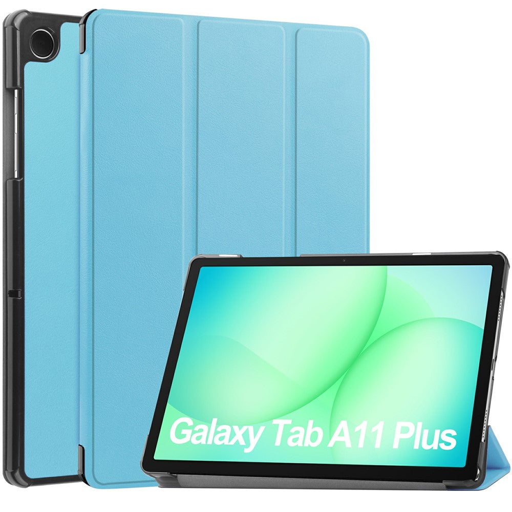 Samsung Galaxy Tab A9+/A11+ Hülle: Leder, Standfunktion, Displayschutz, stoßfest, schlank