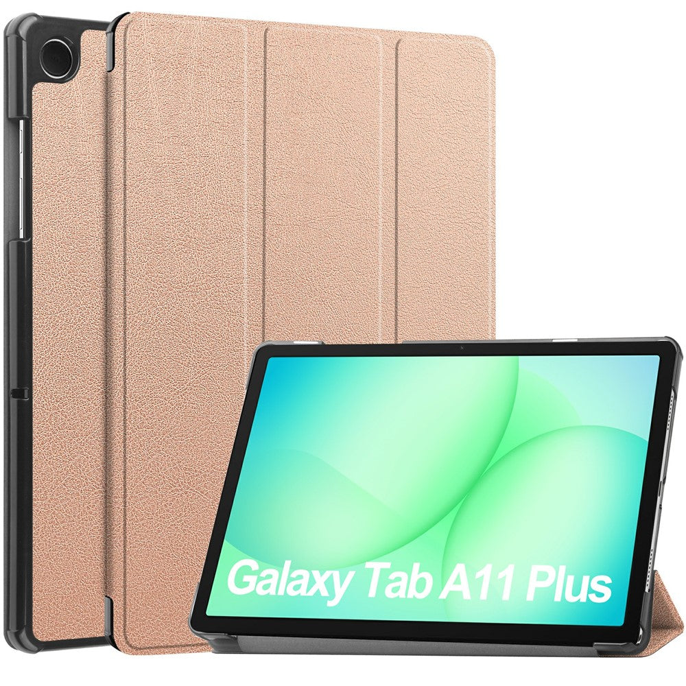 Samsung Galaxy Tab A9+/A11+ Hülle: Leder, Standfunktion, Displayschutz, stoßfest, schlank